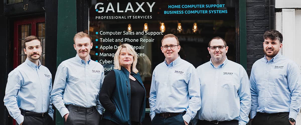 Team of staff at Galaxy IT, Whitchurch